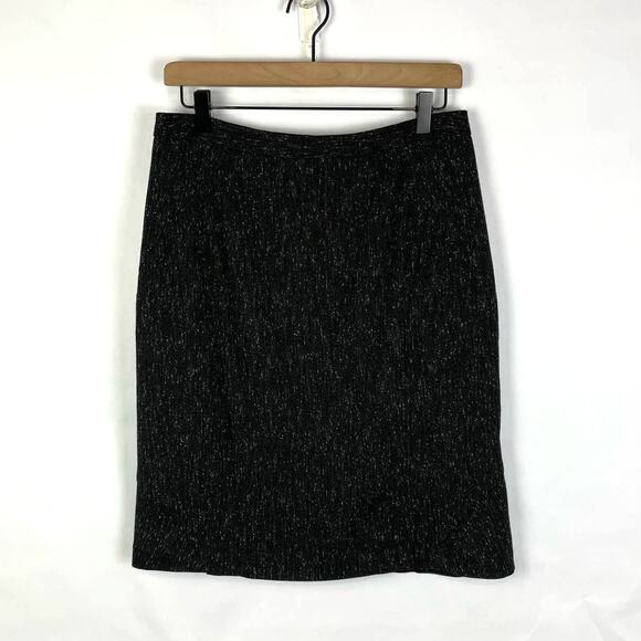T Tahari | NWT Jordana Black Speckled Pencil Skirt - Picture 1 of 9